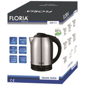 Floria Kuvalo za vodu, zapremina 2.0 l, 1500 W, INOX - ZLN2751 - Img 2