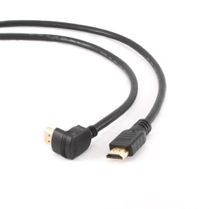Gembird MONITOR Cable, High Speed HDMI 4K with Ethernet, HDMI/HDMI M/M, Gold Plated, 90 degrees angled connector, 1.8m CC-HDMI490-6