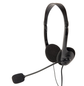 Gembird Stereo Headset with Volume Control, 3.5mm Stereo, Black MHS-123