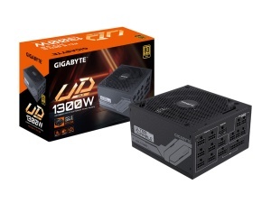 Gigabyte 1300W, 80 PLUS Gold certified, Fully modular design, Support PCIe Gen 5.0 graphics card, Ultra Durable, OVP/OPP/SCP/UVP/OCP/OTP protection, 140mm Double Ball Bearing Fan GP-UD1300GM PG5