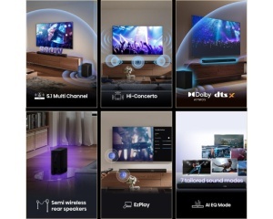 HISENSE AX5100Q Dolby Atmos soundbar sa bežičnim subwooferom crni - Img 3