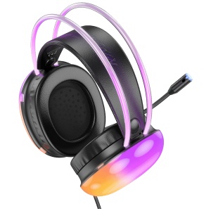 hoco. Slušalice sa mikrofonom, gaming, USB, LED - W109 Plus Rich - Img 3