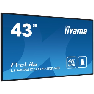 IIYAMA LFD LH4360UHS-B2AG 42.5" VA 3840 x 2160 @60Hz 500 cd/m² 5000:1 8.5ms Android 11 OS, iiSignage², FailOver, EShare landscape, portrait 3y LH4360UHS-B2AG - Img 2