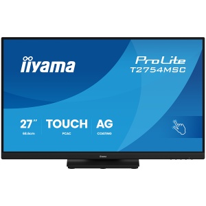 IIYAMA Monitor TOUCH T2754MSC-B2AG InCell PCAP 10pt touchscreen IPS 1920x1080 83Hz, 16:9, 300cd, 1000:1, 4ms, landscape, face-up T2754MSC-B2AG