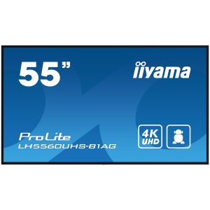 Iiyama ProLite LH5560UHS-B1AG55" Diagonal Class (54.6" viewable) LED-backlit LCD display digital signage with built-in SoC media player 4K UHD (2160p) 3840 x 2160 edge-lit black matte finish LH5560UHS-B1AG LH5560UHS-B1AG - Img 5