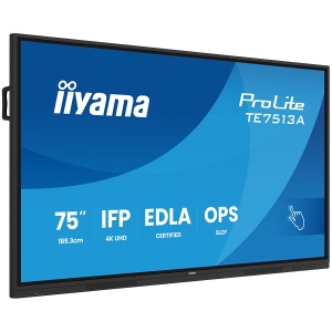 Iiyama Prolite TE7513A-B2AG 75''UHD VA 3840x2160 400cd 1200:1 8ms Android 1, 8/128GB, 40-Points, VGA, HDMI 2x HDMI-out 2x USB-C, Audio mini-jack and Optical Out (S/PDIF), USB Touch Interface, Landscape mode, Media Play USB Ports, AntiGlare Glass,LAN TE751 - Img 4