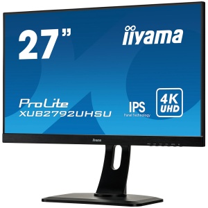 IIYAMA Prolite XUB2792UHSU-B6 Business Monitor - 68.5 cm (27''), 4K UHD (3840x2160), IPS LED, 60Hz, 4ms, 350 cd/m², matte / black XUB2792UHSU-B6 - Img 3