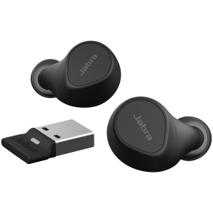 JABRA EVOLVE2 Buds MS, Cradle USB-A MS, Link 380 BT adapter USB-A MS, 30 cm USB-C to USB-A cable, Ear gels, wireless charging pad, warranty 20797-999-989 - Img 4