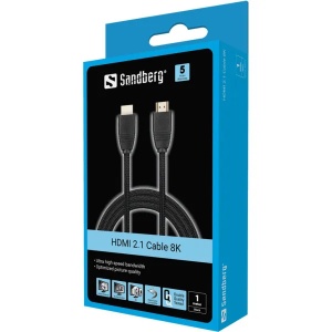 Kabl Sandberg 509-13 HDMI na HDMI M/M 2.1 8K 1m - Img 4