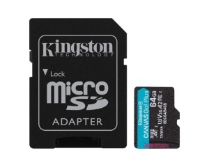 KINGSTON Memorijska kartica U3 V30 microSDXC 64GB Canvas Go Plus 200MB/s A2 + adapter SDCG4/64GB - Img 2