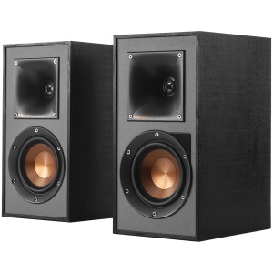 Klipsch Reference R-41PM Powered Bookshelf Speakers, Black, Pair 1066253