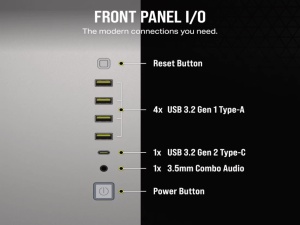 Kucište CORSAIR 6500X Mid-Tower/dve komore/kaljeno staklo/bez napajanja/bela/saten sivo aluminijum - Img 2