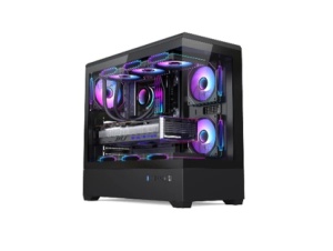 Kuciste Stars Solution S04 Crno, Tempered Glass 3x12cm Argb