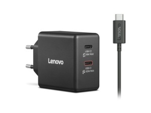 Lenovo Dual USB-C 65W GaN punjac crni (1.5m) - Img 2