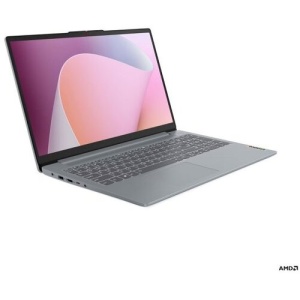 Lenovo IdeaPad Slim 3 15AMN8 (Arctic Grey) 4-Core Ryzen 5 40 4.3GHz/6MB 8GB DDR5 512GB-SSD 15.6" FHD (1920x1080) AG 720p Radeon-610M Graphics WiFi6 HDMI SD BT5.2 TPM2.0 USB-C/DP NumPad 47Wh 1.62kg DOS 3YW 82XQ01DEYA+PWR-R
