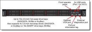 Lenovo ThinkSystem SR630 V3 Xeon Silver 4514Y (16C 2.0GHz 30MB Cache/150W), 32GB 5600MHz DDR5, 8x2.5" HS SAS/SATA Backplane, HW RAID 9350-8i 2GB Flash (RAID 0/1/10/5/50/6/60) PCIe 12Gb, 1x1100W Titanium HS, 6 Performance Fans, XCC Platin 7D73A06LEA