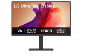 LG 31.5” UltraFine VA AG UHD 4K 3840x2160@60Hz, 16:9, 3000:1, 250 cd/m², 5ms, 178º/178º, HDR10, USB-C, 2 HDMI, 1 DP 1.4, 2 USB Upstream/Downstream Port 3.0, 5W 2, VESA 100x100mm, Tilt/Height/Swivel/Pivot, Black, 3yw 32U720A-B