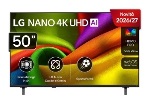 LG LG 50" (126 cm) Nano 4K UHD AI pametni TV, 2026 , webOS, streaming, G klasa, 2026 50NU850B3LA