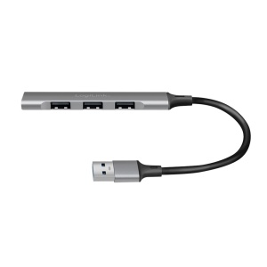 Logilink HUB 3.0, 4 x USB-A, ultra slim, aluminimum, siva - Img 3