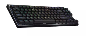 Logitech G PRO X TKL Lightspeed Gaming Keyboard, Black, US, BT Tactile *