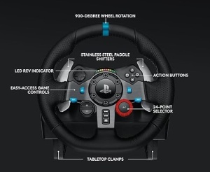 Logitech G29 Driving Force Gaming Racing Wheel + Logitech Shifter - Img 2