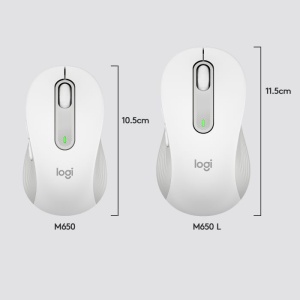 Logitech M650 Wireless Mouse Off-White - Img 3