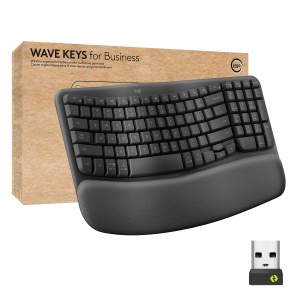 Logitech Wave Keys wireless ergonomic keyboard - GRAPHITE - US - Img 3