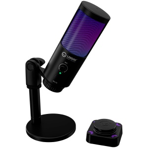 LORGAR SMP40, RGB Microphone with external mute button and metal stand, Black LRG-SMP40-BK - Img 7