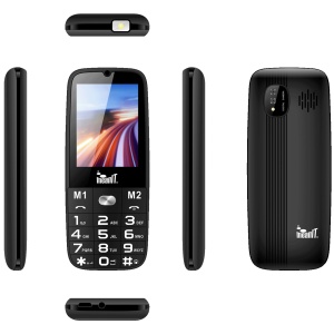 MeanIT Mobilni telefon, 2,4" ekran, Dual SIM, BT, SOS dugme - SENIOR 15, Crni - Img 3