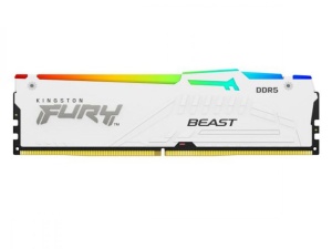 Memorija KINGSTON 16GB/DIMM/DDR5/5200MHz/CL36/FURY Beast RGB/bela