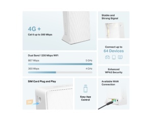 MERCUSYS MB230-4G 4G+ Cat6 AC1200 Wireless Dual Band Gigabit Router - Img 2