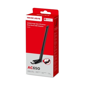 Mercusys MU6H, Wireless USB Adapter AC650 Dual 5GHz 433Mbps - Img 2