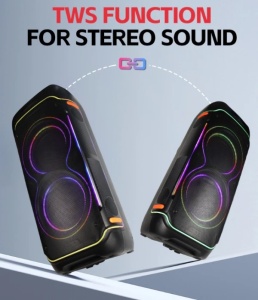 Microlab PT1000PRO karaoke zvucnik 500W,Bluetooth, LED,21700/11.1V/10500 mAh,TSW,AUX,FM,USB/TF+Mik - Img 3