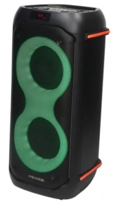 Microlab PT602W karaoke zvucnik 160W, Bluetooth, LED, 7,4V/4000mAh, Aux, USB, microSD, + Mic*2kom - Img 2