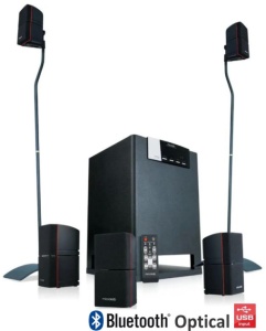 Microlab X15BT Aktivni drveni zvucnici 5.1 sistem 170W RMS (90W+2*16W) 3,5mm, Bluetooth, optical,mic - Img 2