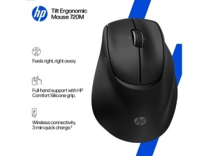 Miš HP 720M Tilt Ergonomic/Ultra fast/Multi device/6000dpi/crna - Img 5