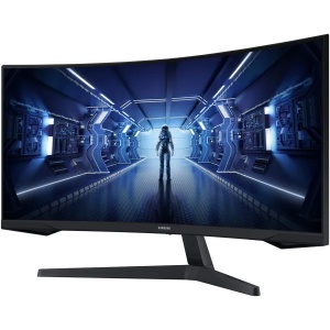 Monitor 34" Samsung Odyssey C34G55TWWP VA 3440x1440/165Hz/1ms/HDMI/DP/zakrivljen - Img 5