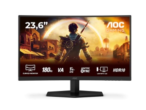 Monitor AOC C24G42E 23.6"/VA,zakrivljen/1920X1080/180Hz/4 ms GtG/HDMIx2,DP/Adaptive Sync/VESA/crna* - Img 3