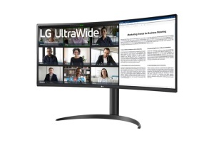 Monitor LG 34WR55QK-B 34"/VA,zakrivljen,21:9/3440x1440/100Hz/5ms GtG/HDMIx2,DP,USB/visina/VESA/crna - Img 2