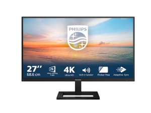 Monitor PHILIPS 27E1N1800AE/00 27"/IPS/3840x2160 /60Hz/4ms GtG/HDMIx2,DP/Visina/VESA/zvucnici/crna