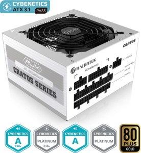 Napajanje 1200W Raijintek Cratos, Belo
