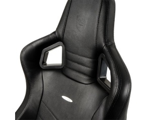 NOBLECHAIRS EPIC Real Leather Gaming stolica crna - Img 2
