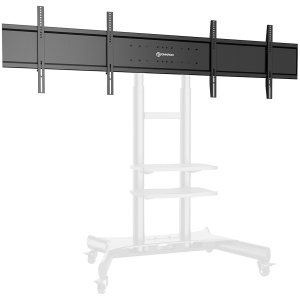ONKRON Dual Screen VESA Panel Accessory for TS1881 Mobile TV Stand up to 90.9 kg, Black ADV1881-B - Img 2