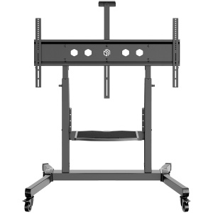 ONKRON Mobile TV Stand Rolling TV Cart for 50 to 100-Inch Screens up to 120 kg, black TS1991-B