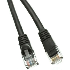 Patchcord kabl UTP cat5e CCA 0,3m crni