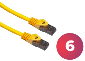Patchcord kabl UTP cat6 2m (žuti)