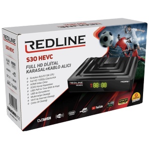 REDLINE Prijemnik zemaljski,DVB-T2/C,Full HD,H.265/HEVC, WiFi - S30 HEVC - Img 4