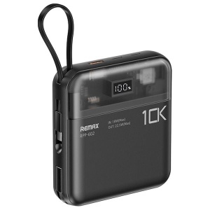 REMAX RPP-602 - 20W+QC 22.5W Power Bank with 2 Fast Charging Cables 10000mAh