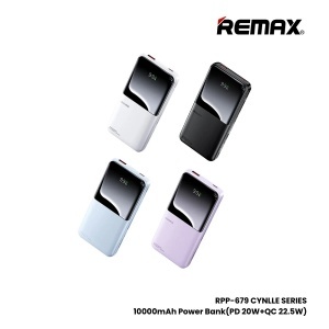 REMAX RPP-679 Black 20W+QC 22.5W Power Bank with 2 Fast Ch. Cables 10000mAh - Img 2