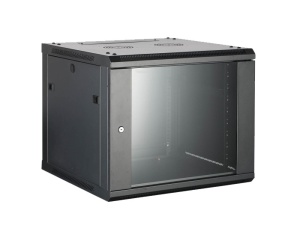 Safewell rack orman SMA 19" 12U 600x450, zidni, vrata sa kaljenim staklom